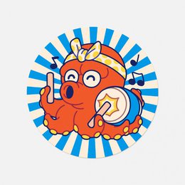 "Takotaro - Taiko"-sticker