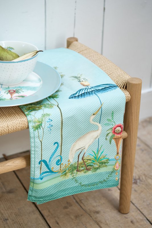 Tea Towel Jolie Heron Big Blue 50x70cm