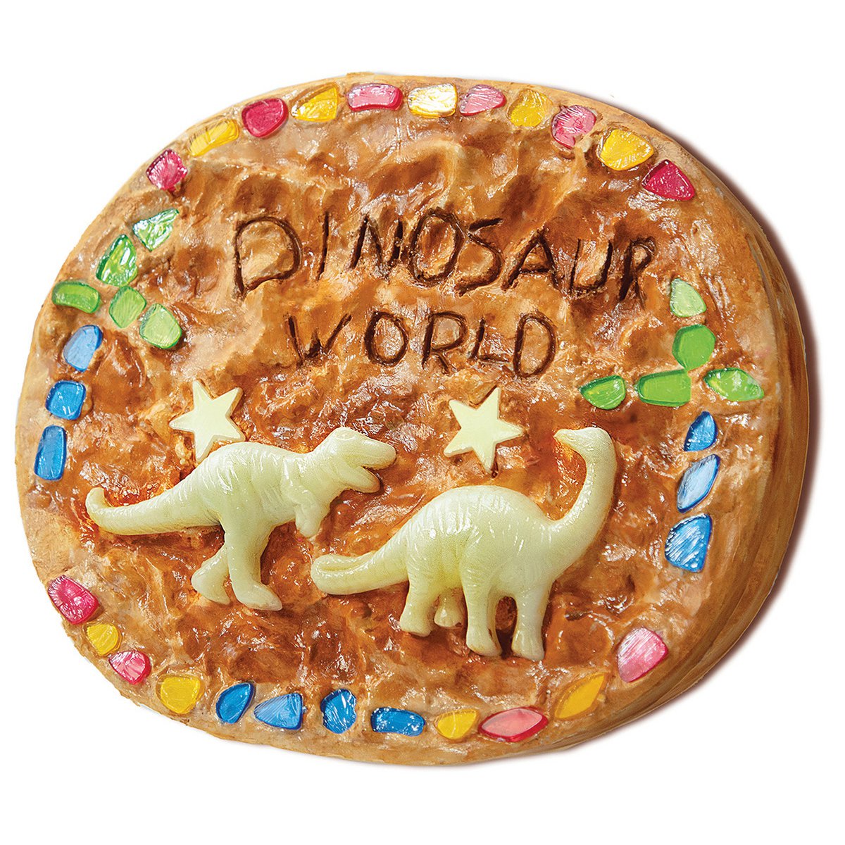 Moulage et peinture de pierre de dinosaure
