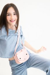 Children's shoulder bag - Sam the Little Fox Pink