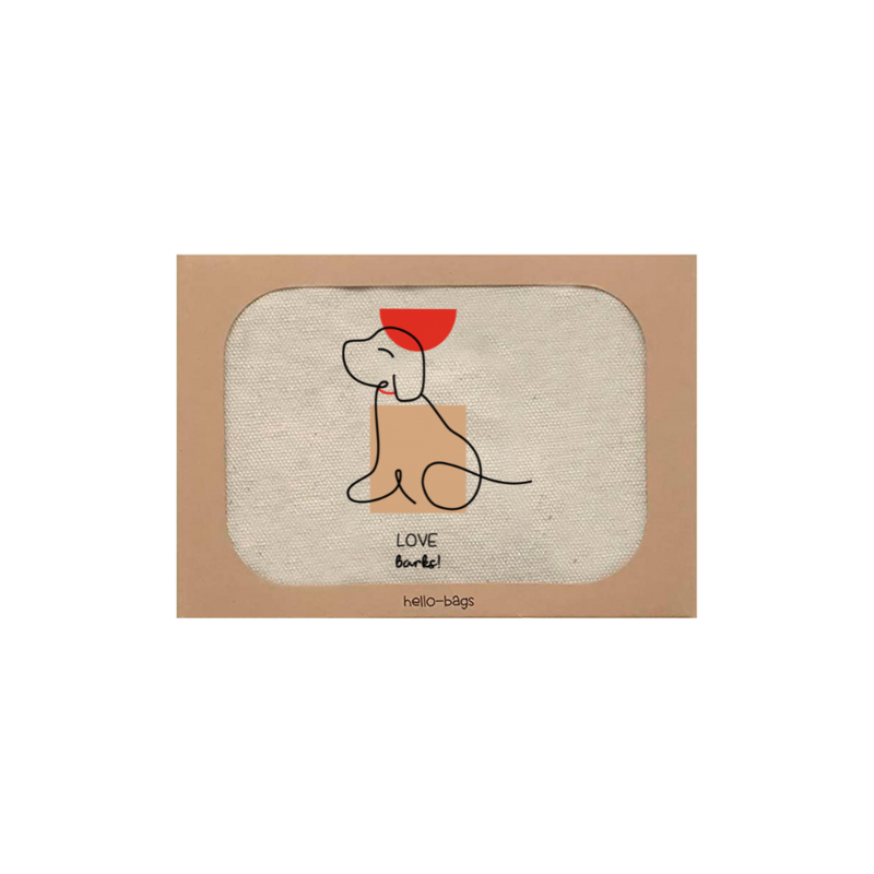 Damepunge / Pung / Kortholder model "LOVE BARKS"