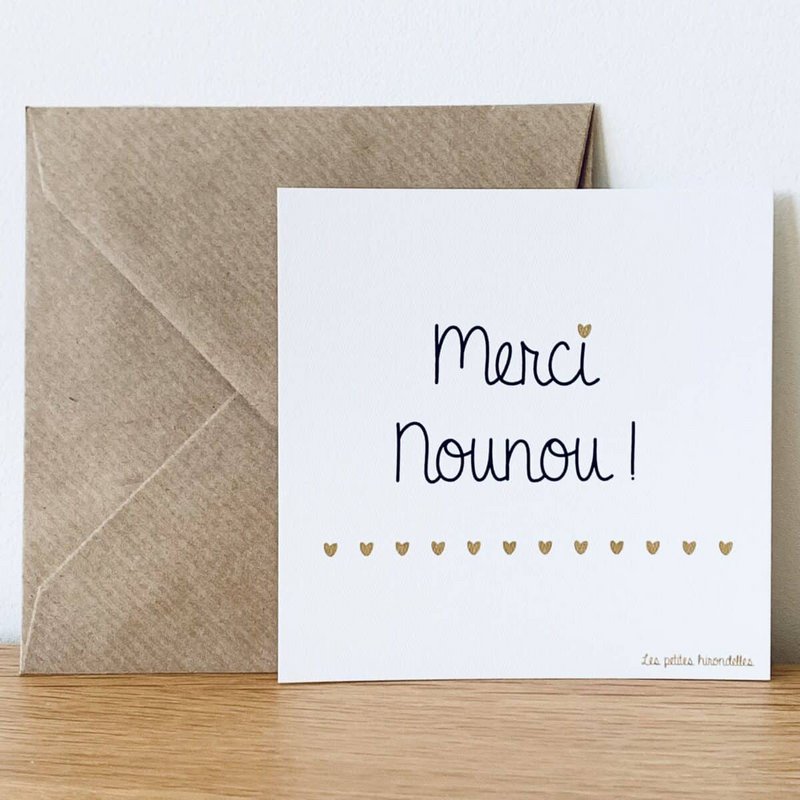 Card and envelope - Thank you Nanny
