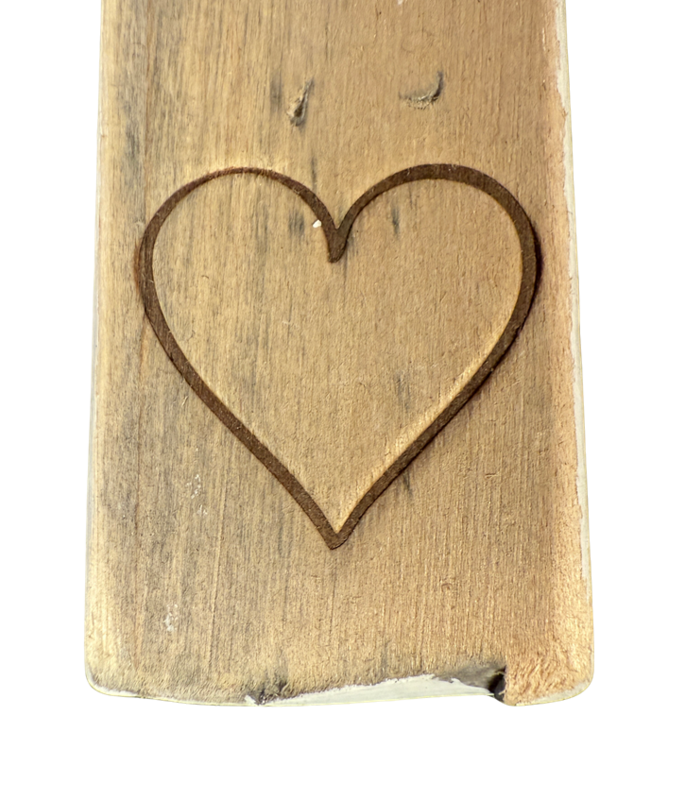 keyhanger old dutch flat HEART