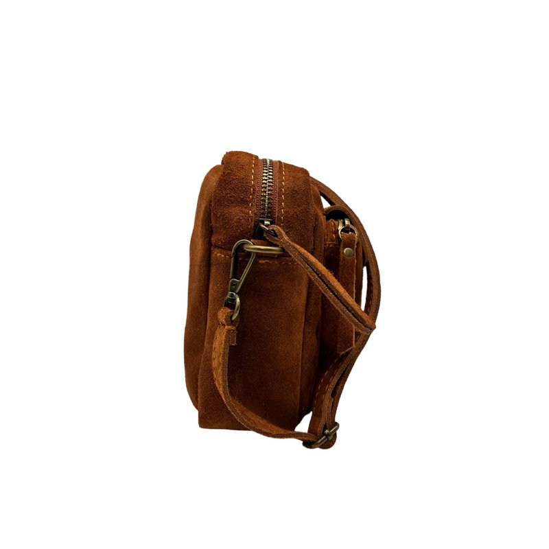 SAC BANDOULIERE CUIR DAIM ANAELLE