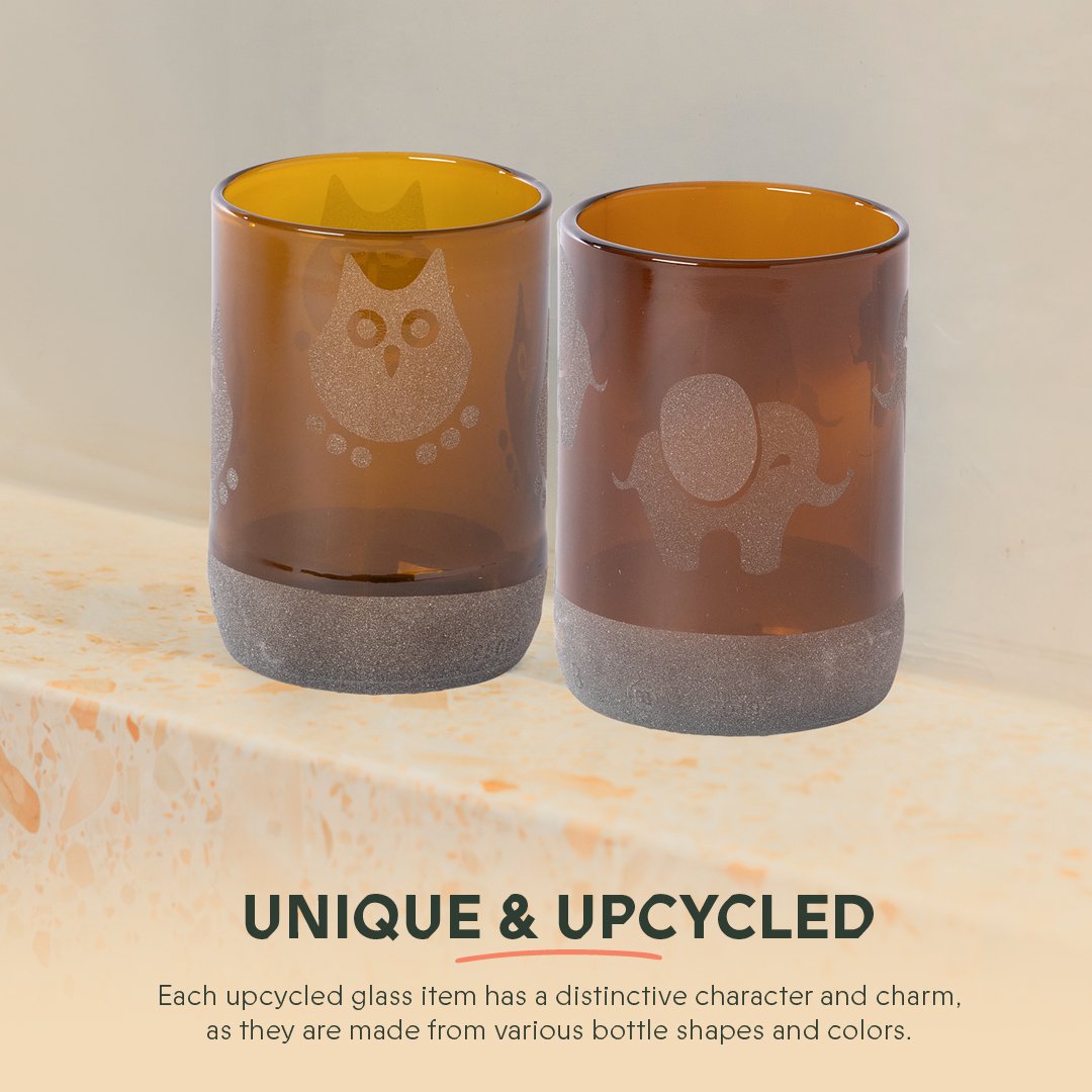 Drinking glasses Animal - Short (set of 6)