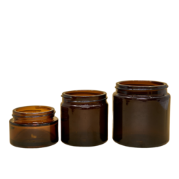 Glass Jar - Brown (incl. cap)
