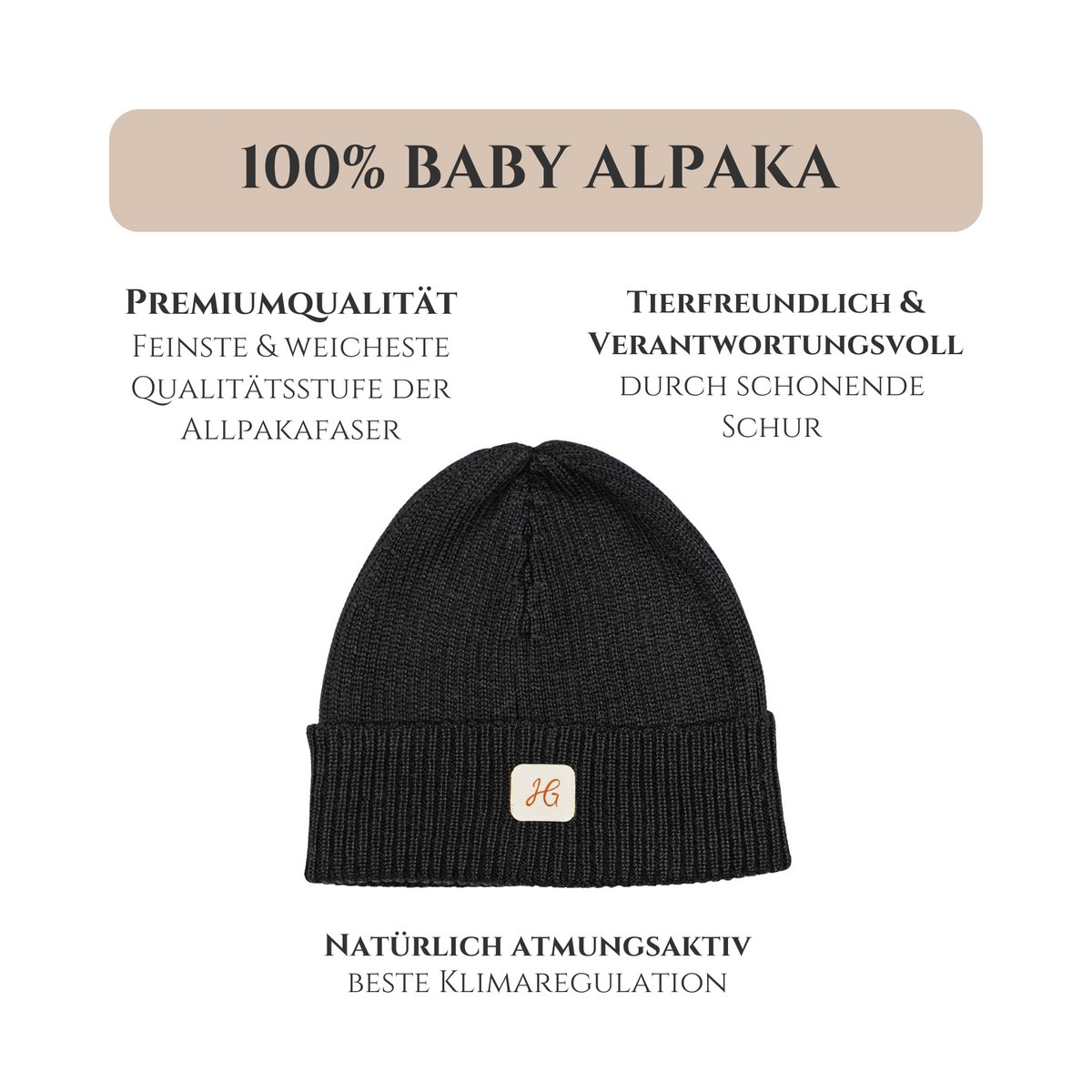 Hat - 100% baby alpaca
