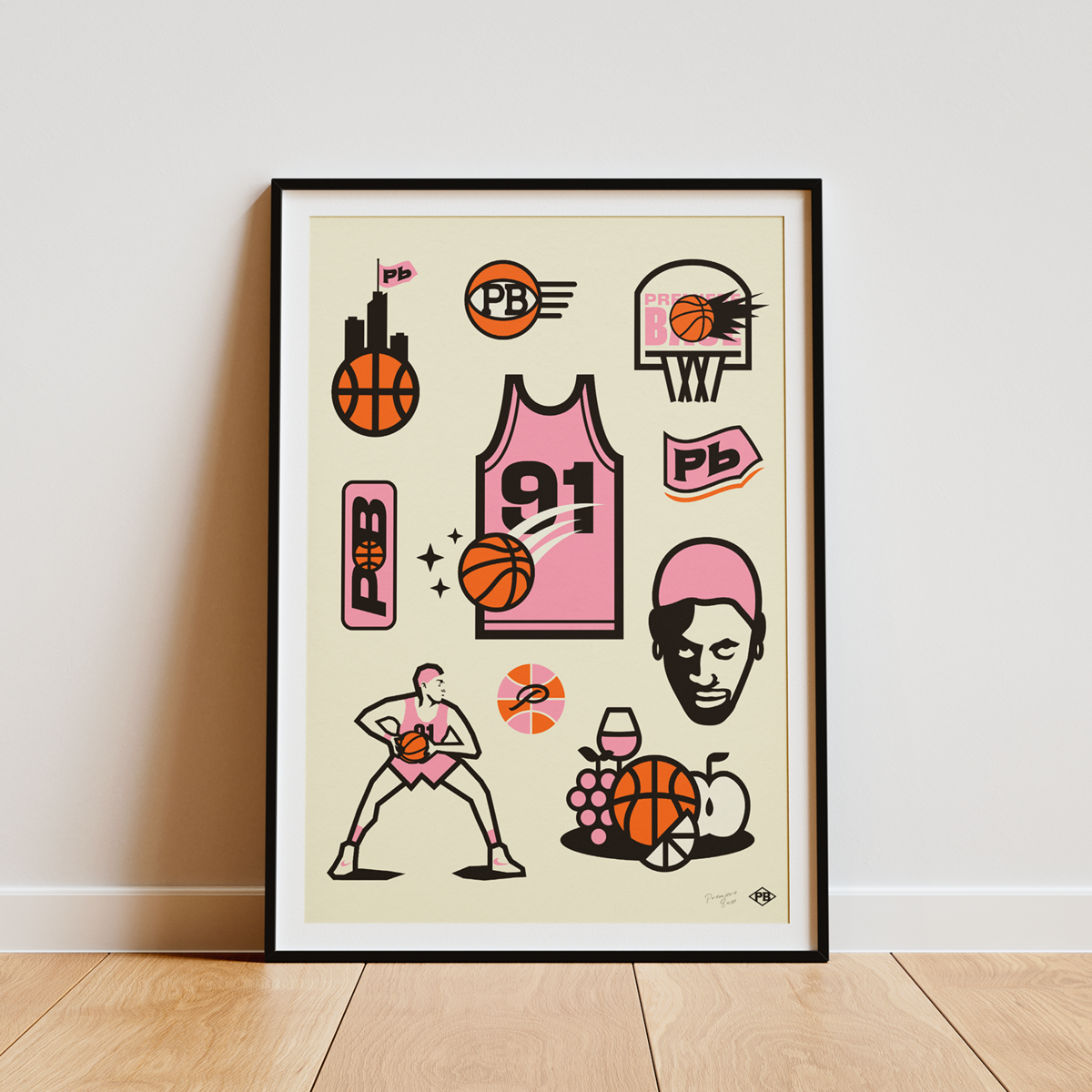 Poster "PB Basket-Ball" - A4 & 30x40cm - Art print