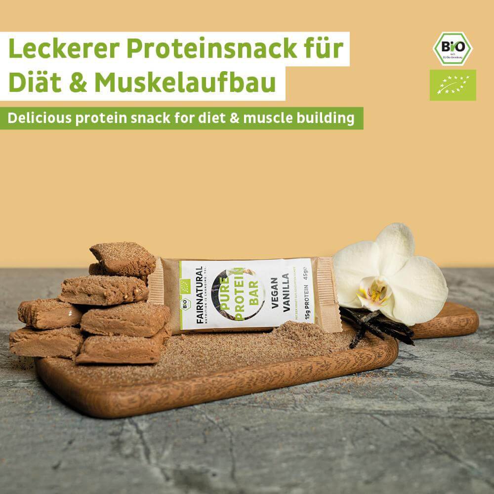 Bio Proteinriegel Vegan Vanille ohne Soja