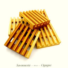 Wooden soap dish