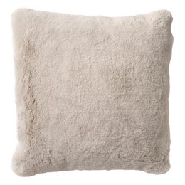 Cushion cover made of soft, plush pumice stone fabric in a neutral color, measuring 45x45 cm, suitable for use as a decorative accent or for comfort.