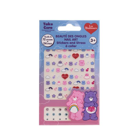 Care Bears - Nail Art - Nagelsticker und Strasssteine