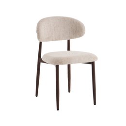 Dining room chair Celia Beige Walnut Santi