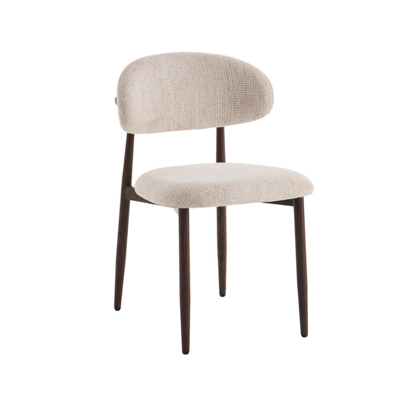 Dining room chair Celia Beige Walnut Santi