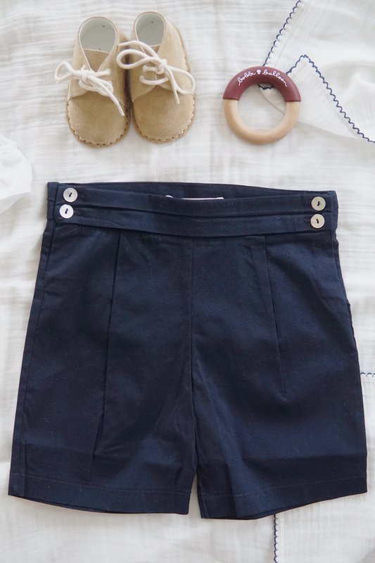 Bermuda elasticizzati - Blu navy