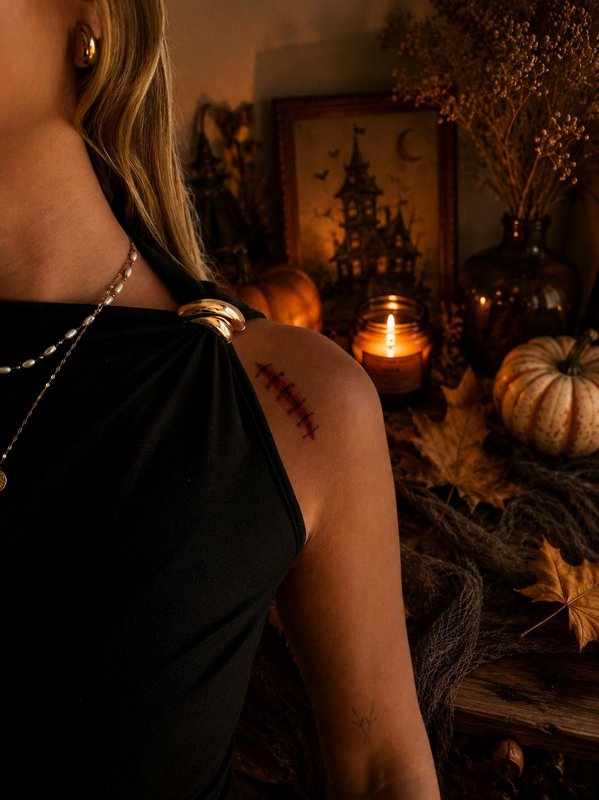 Tijdelijke tattoo: Halloween-litteken x5