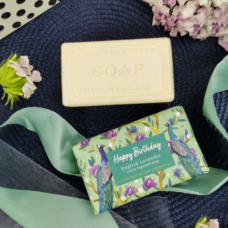 ENGLISH SOAP C° 190g zeep - Happy Birthday - Eng. Lavender