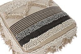 BOMULD GULVPUDE 60X60X25 6300 GR, BRUNE STRIBER LD193917