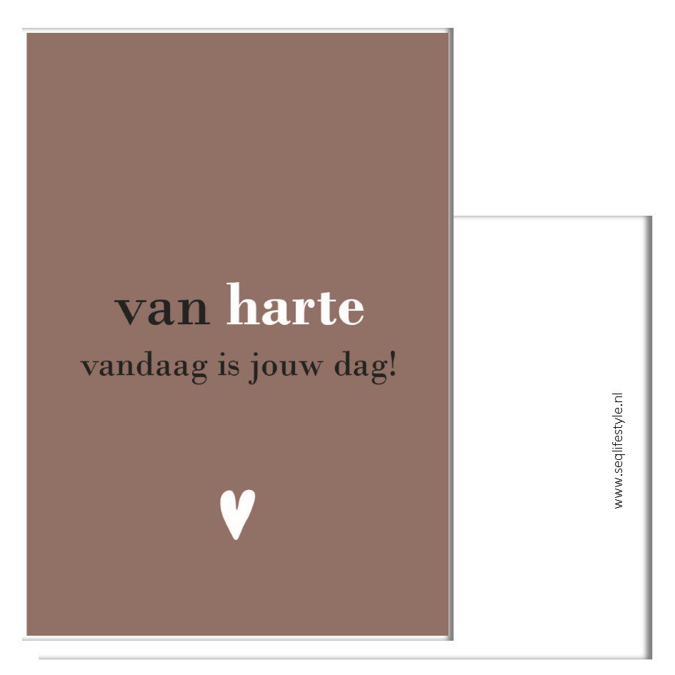 Cadeaukaart - Van Harte