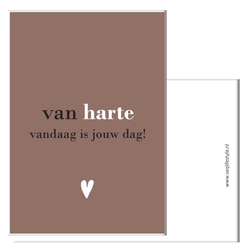Cadeaukaart - Van Harte