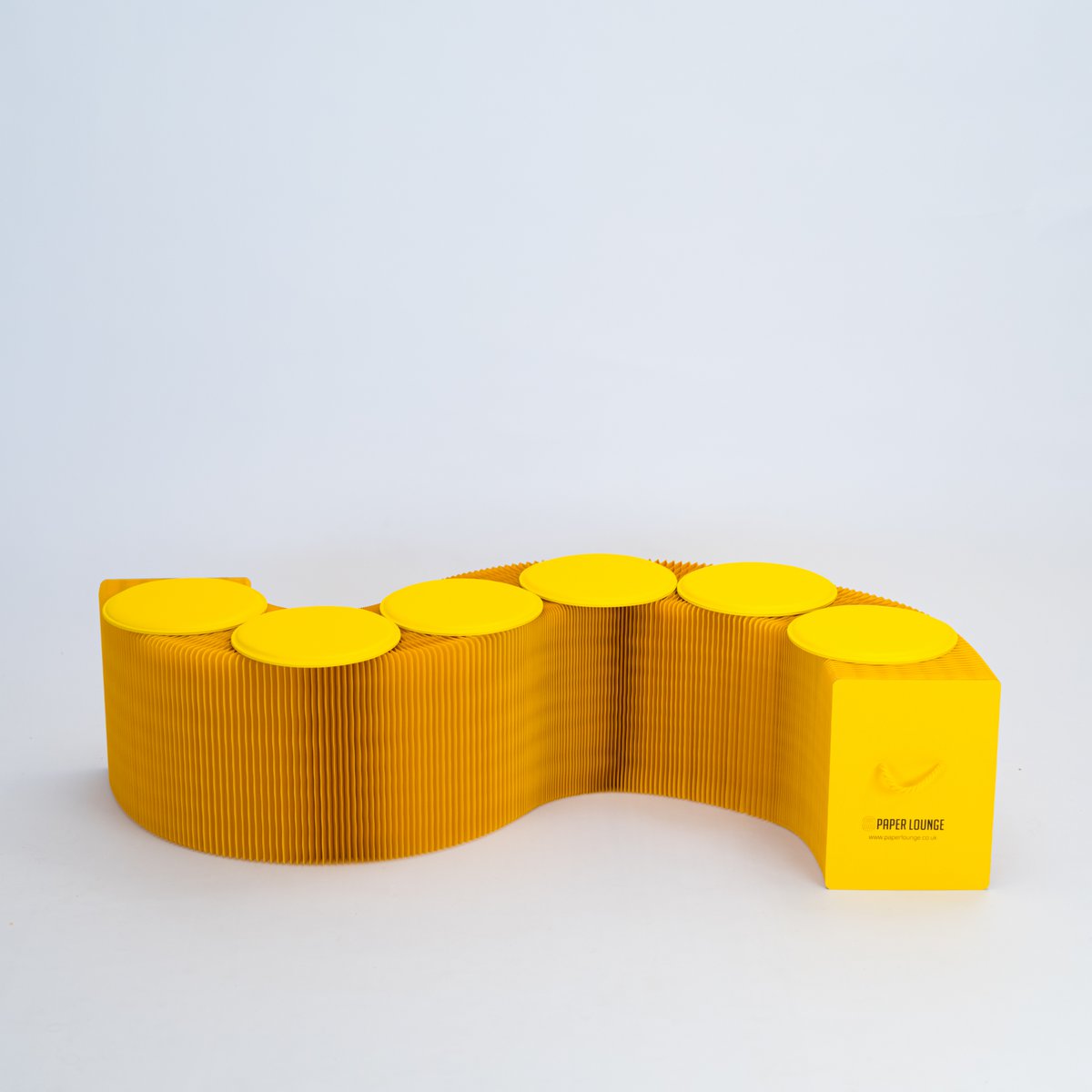 Banco di carta pieghevole - giallo