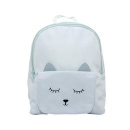 Little Kitten MINA Children's Backpack — Blue | Yuko B.
