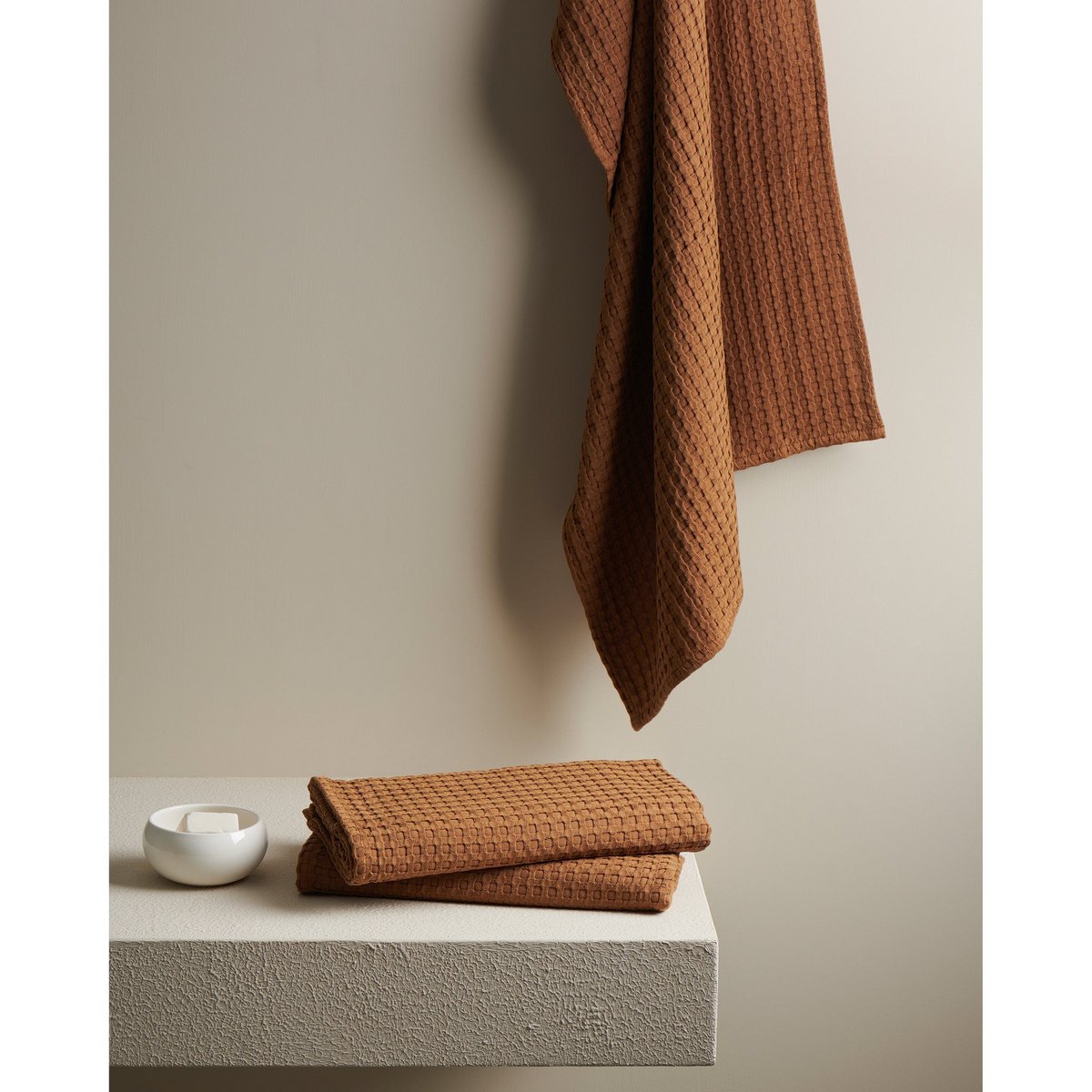Katoenen Bamboe Handdoek Wafel - XL