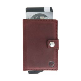 Card Case Plus Portefeuille Vintage Bordeaux