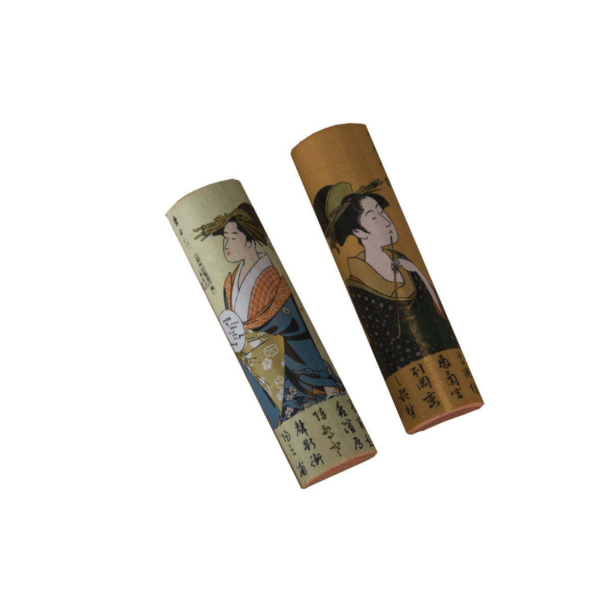 Edo Chopstick Set, 2 pair + stones, Geisha Theme, Giftbox, Edo Japan