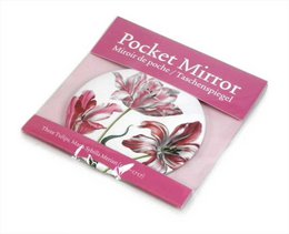 Pocket Mirror, Ø 80 mm, Three Tulips, Merian