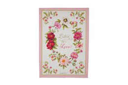 Asciugapiatti Peonia rosa 50x70 cm Isabelle Rose
