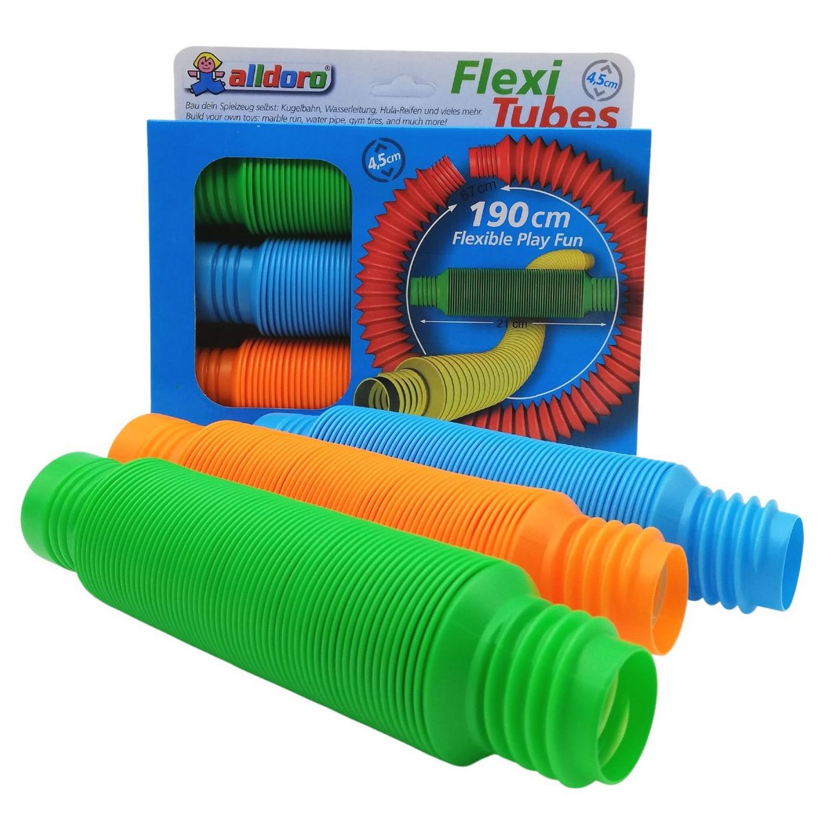 Flexi Tubes, 3er Set Stretchrohre, Ø 4,5 cm