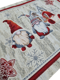Gnome Weihnachts-Frühstücks-Tischset in Gobelin