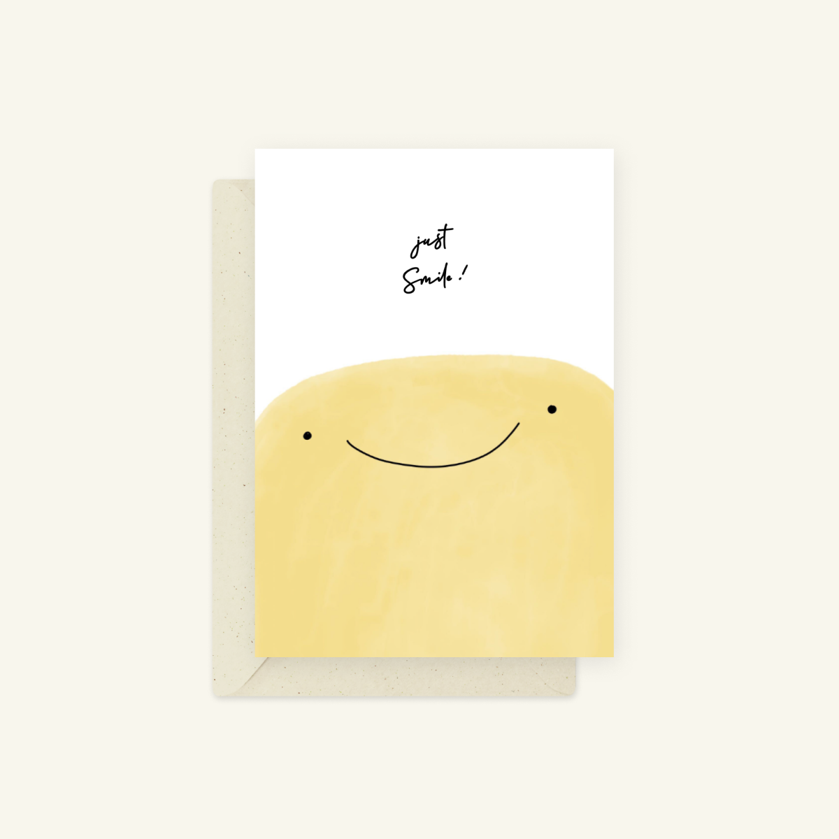 Eco Greeting Card — Just Smile