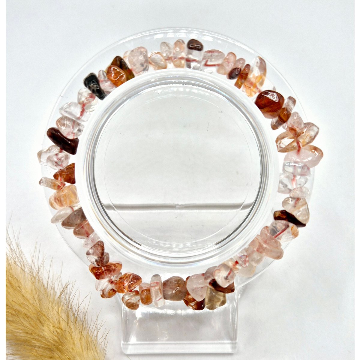Kristal Edelsteen Armband Vuurkwarts - 19 cm (vuurkwarts)