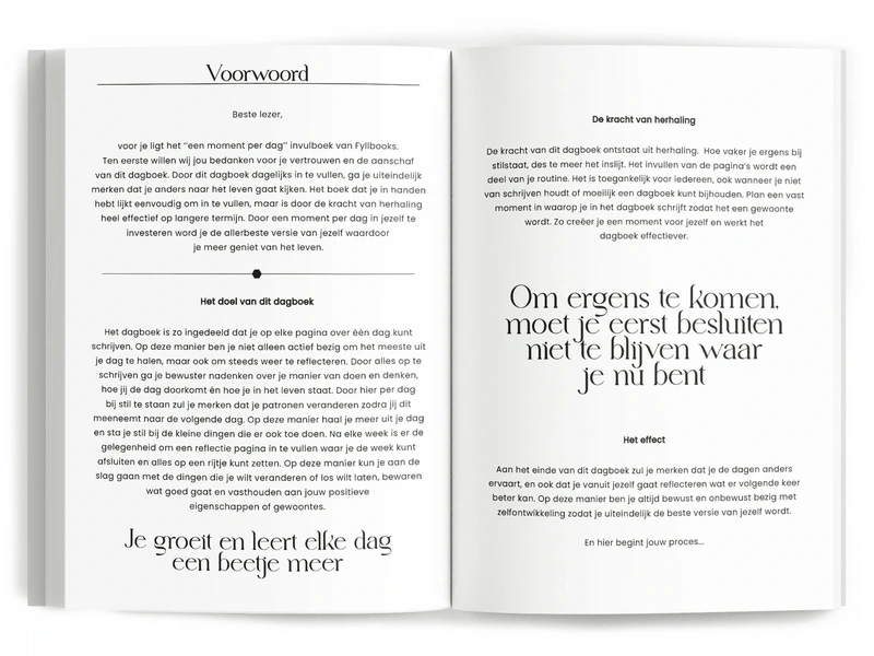 Fyllbooks un momento al giorno Diario - beige