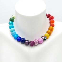 Stephisimo "Bollywood" necklace, Rainbow