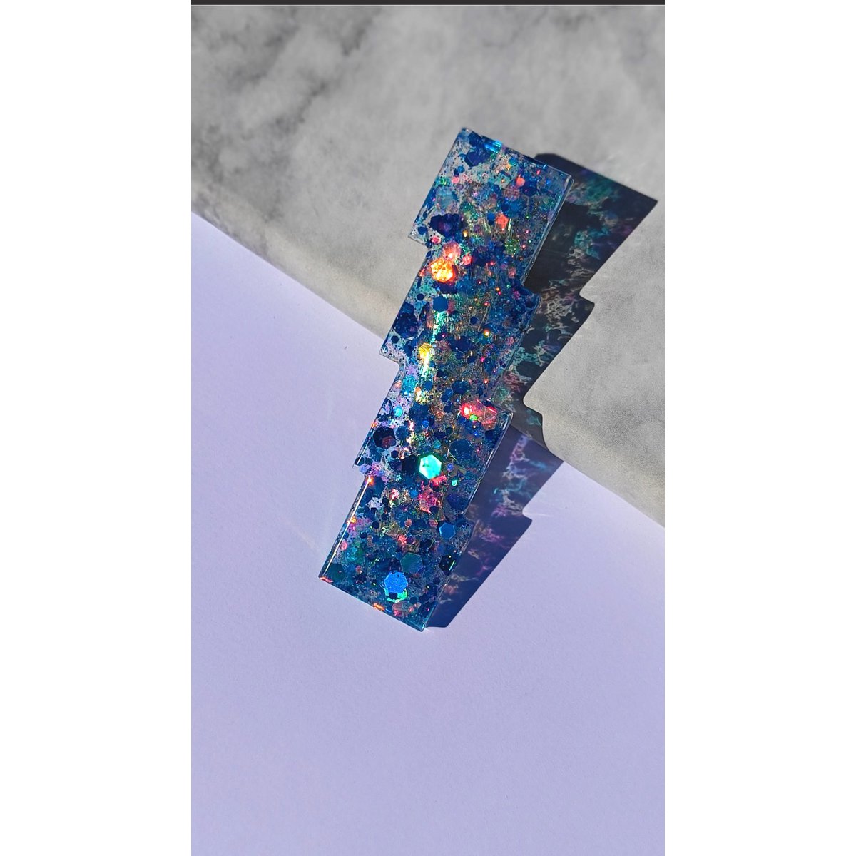⋒ ZIG ZAG RESIN HAIR CLIP (18 COLOURS) ⋒