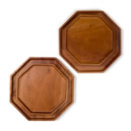 Handmade Tableware - Octagon Dessert Plate - Eco-friendly - Khaya Wood