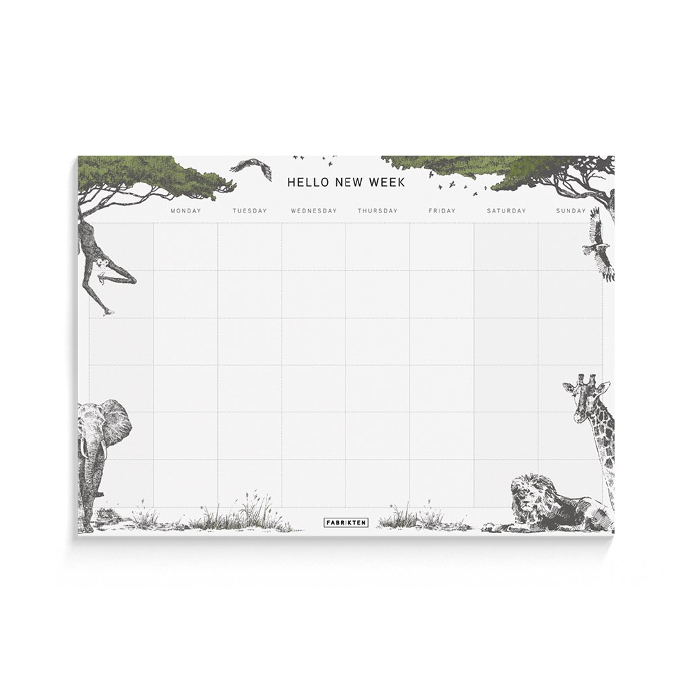 Agenda semanal Safari A4