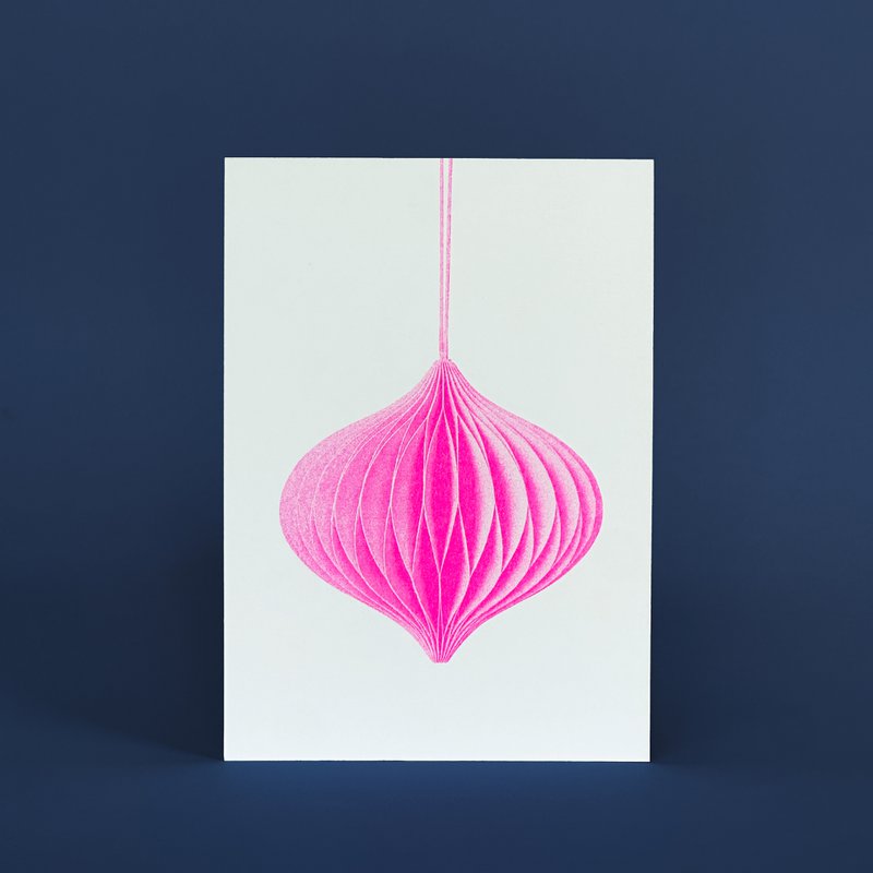 Risography Postcard - Jewelry Pink - DIN A6