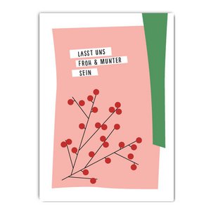 Postkarte Lasst uns froh und munter sein