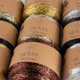 Sensy Premium 350 iarde % 100 filato ritorto metallizzato poliestere