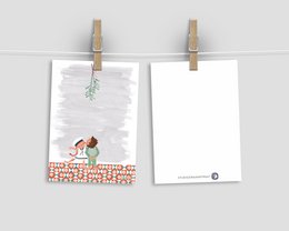 postcard 'mistletoe situation'