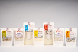 Natürliches unraffiniertes Meersalz mit Zitronenschale