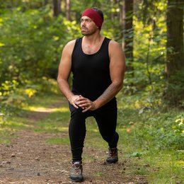 Men's 160 Merino 2-Piece Set Of Sleeveless Top & Bottom Black