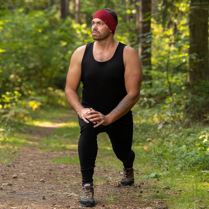 Men's 160 Merino 2-Piece Set Of Sleeveless Top & Bottom Black
