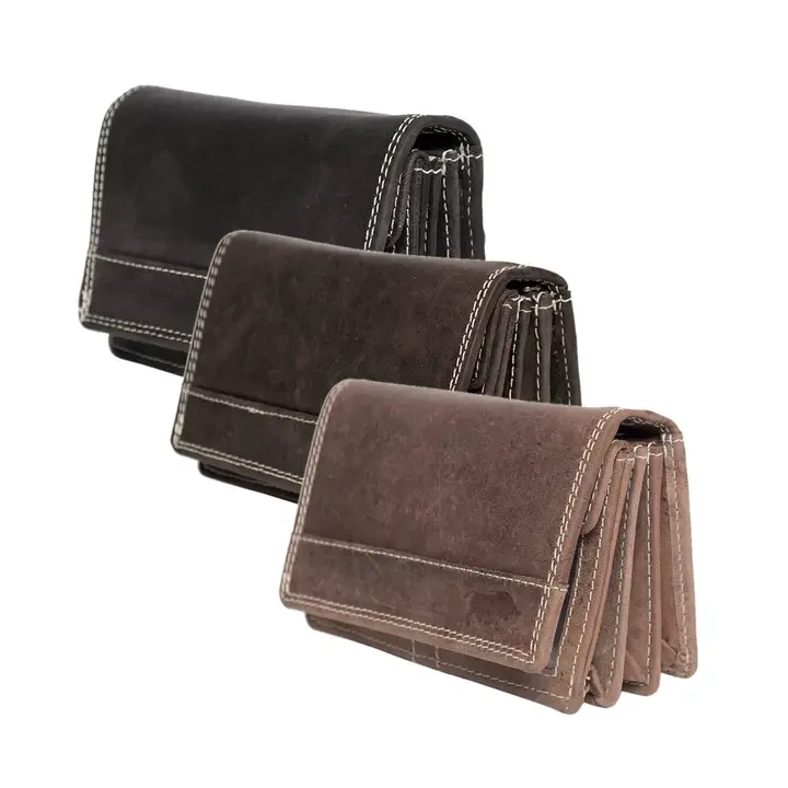 Buffalo Leather Wallet RFID - 20 kort - 3 farver - Arrigo
