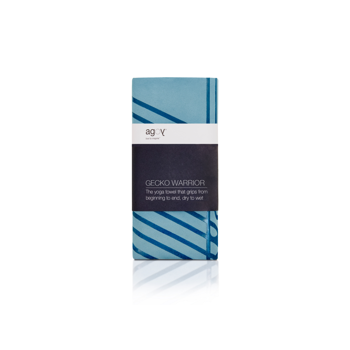 Gecko Warrior Yoga Towel - Ocean Blue