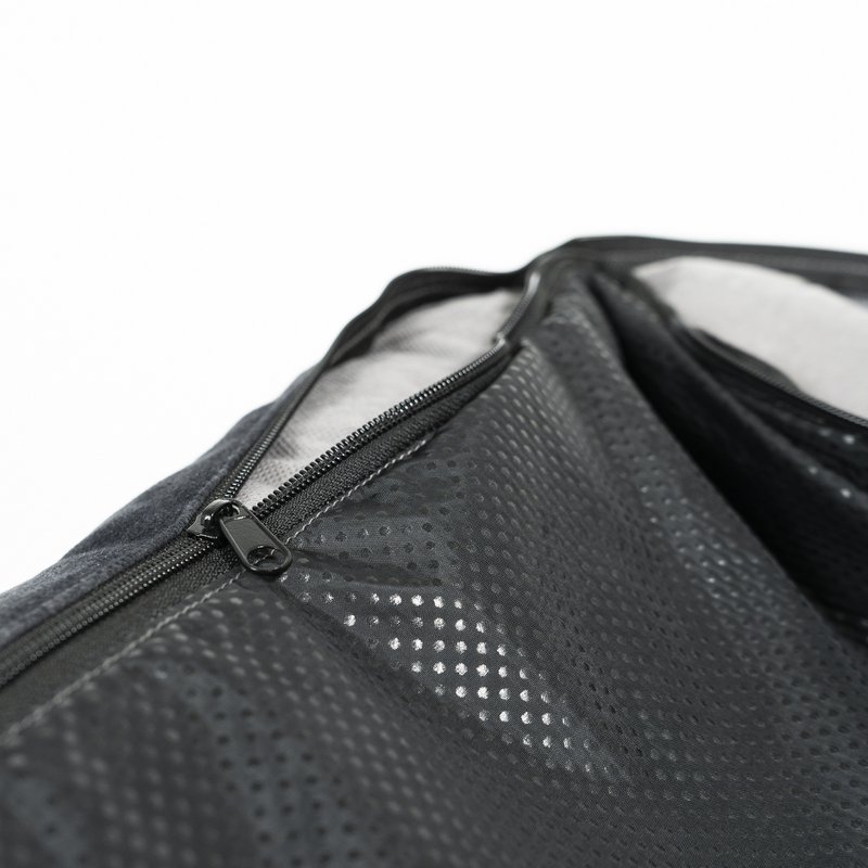 "Otto" black dog bed with orthopaedic mattress